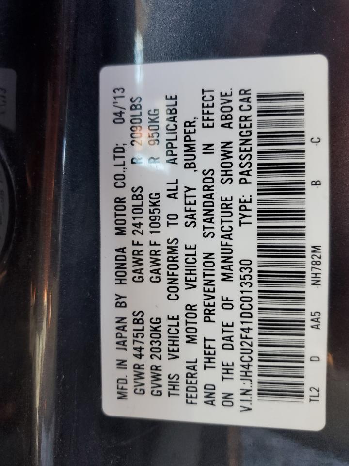 2013 Acura Tsx VIN: JH4CU2F41DC013530 Lot: 78939934