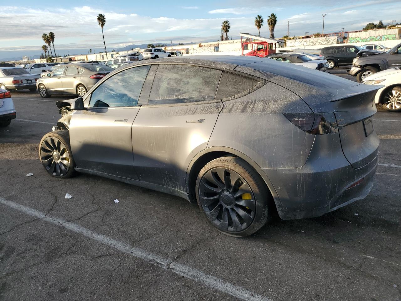 VIN 7SAYGDEF2NF409499 2022 TESLA MODEL Y no.2