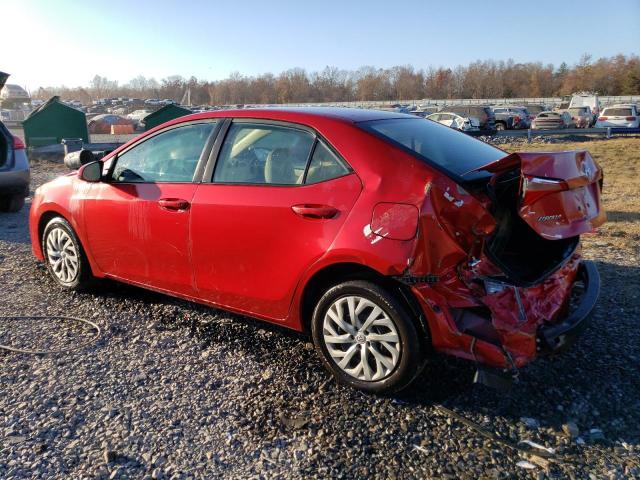  TOYOTA COROLLA 2017 Red