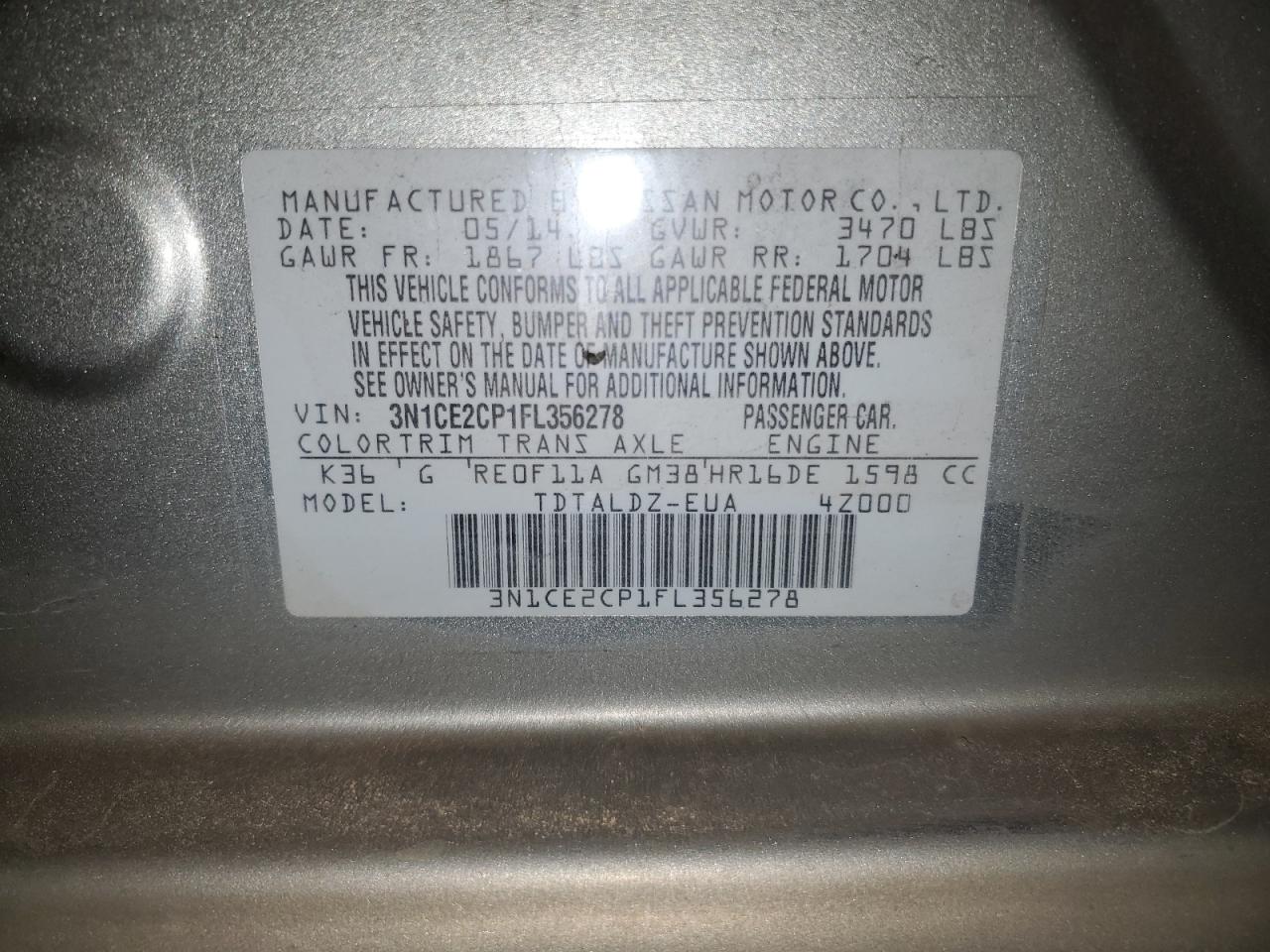 2015 Nissan Versa - Image 13