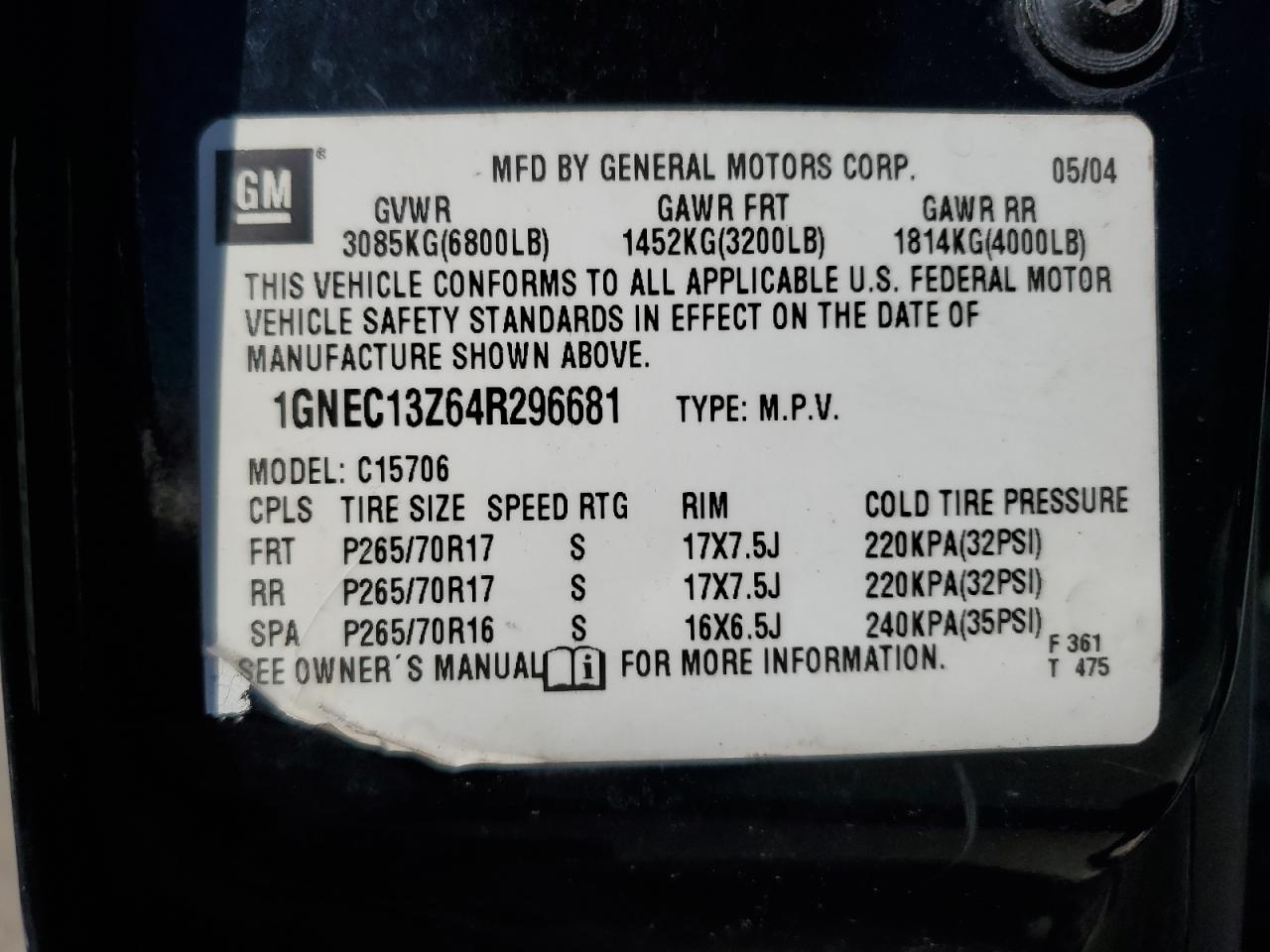 2004 Chevrolet Tahoe - Image 13