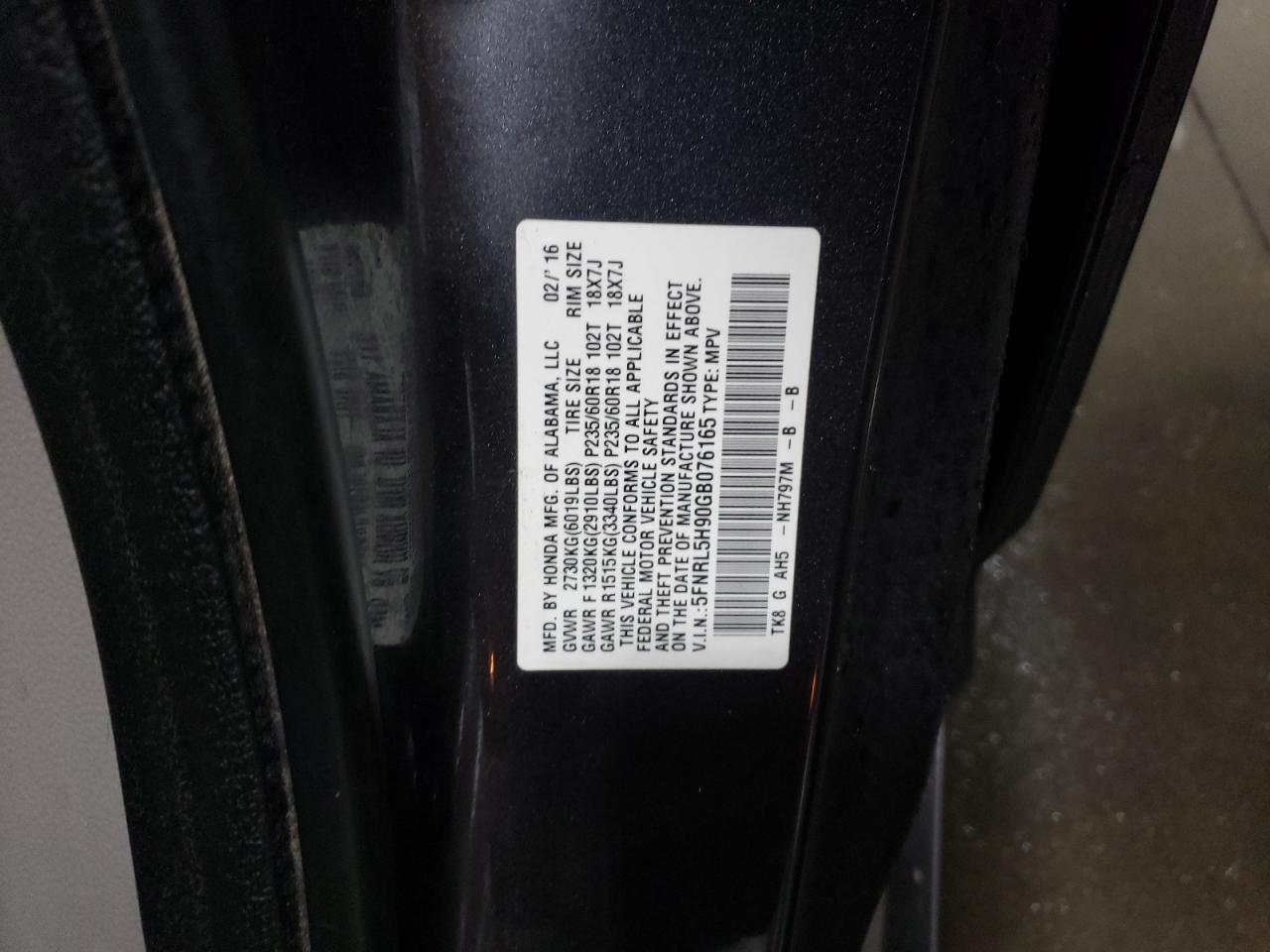 2016 Honda Odyssey - Image 14