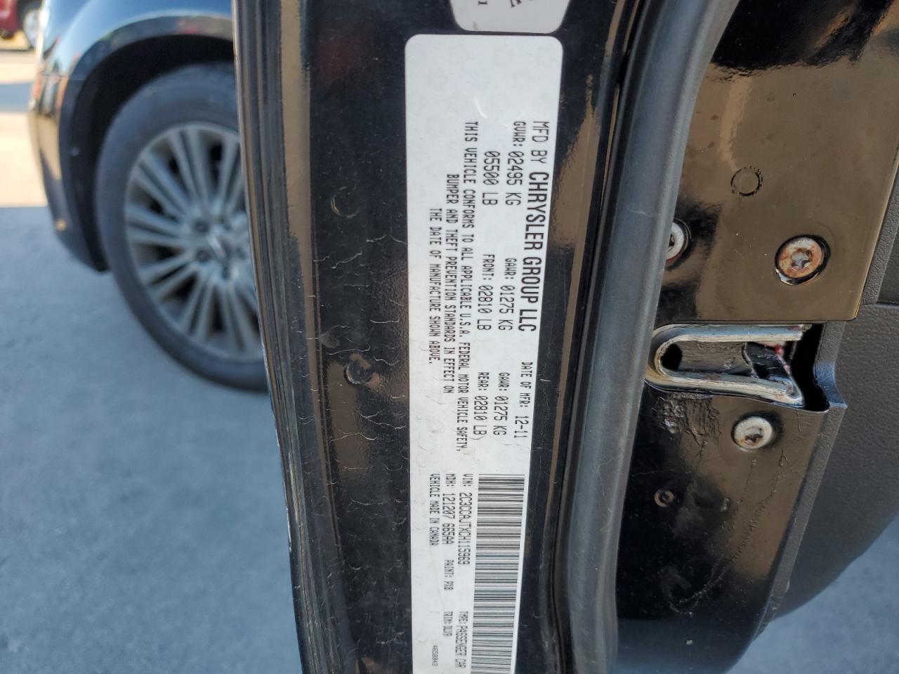 2012 Chrysler 300 S VIN: 2C3CCAJTXCH115969 Lot: 80680184