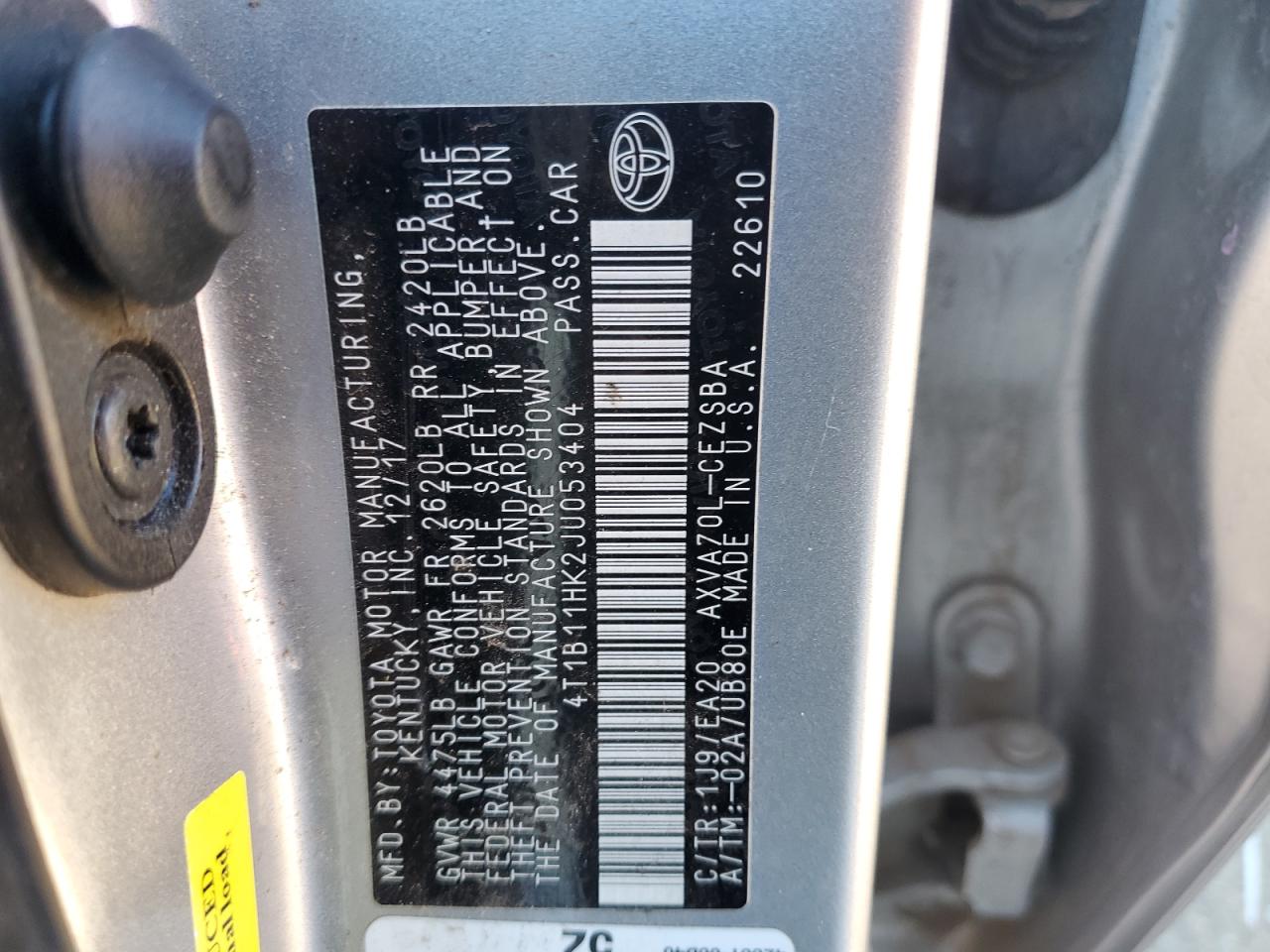 2018 Toyota Camry - Image 12