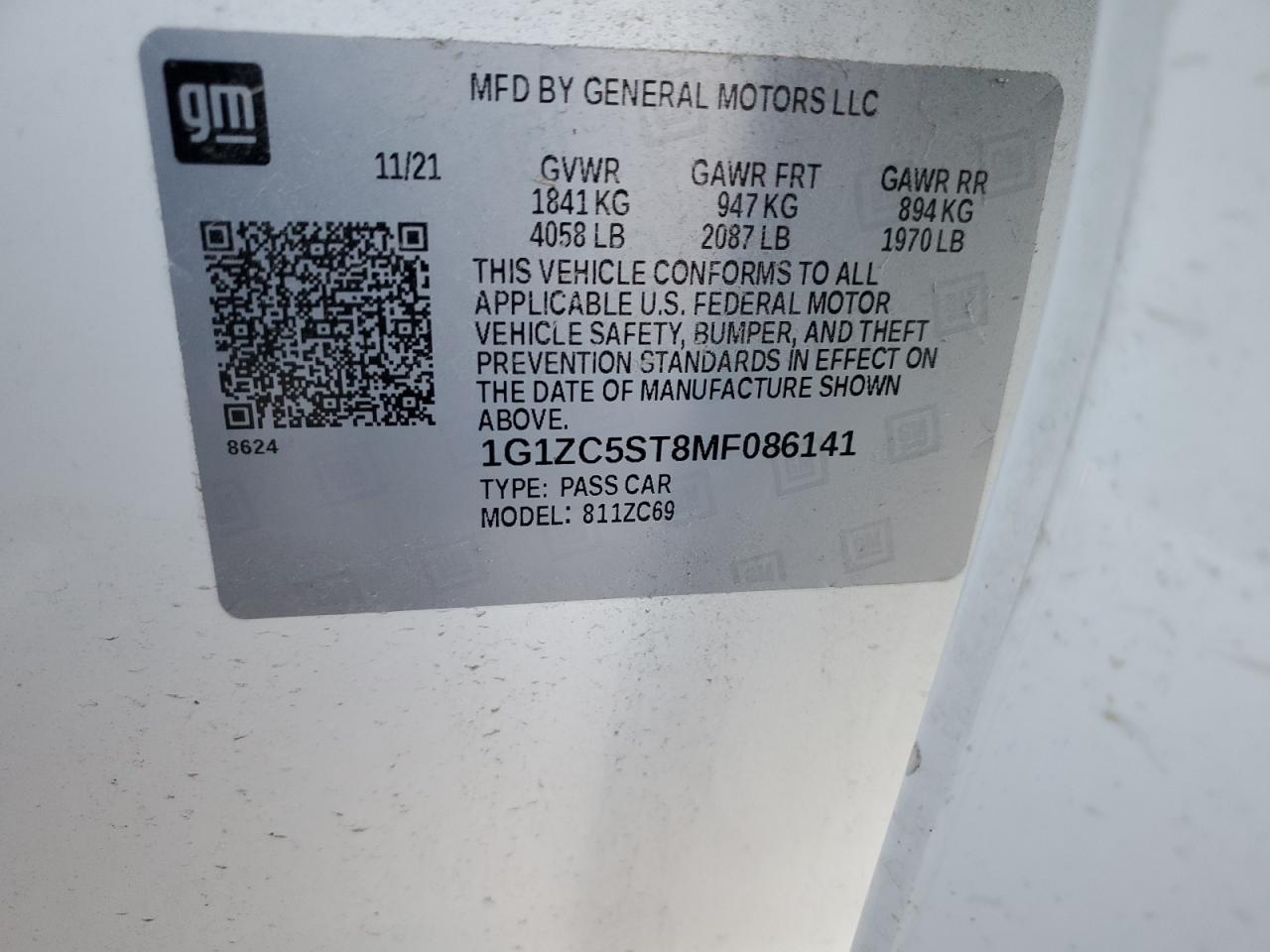 2021 Chevrolet Malibu - Image 12