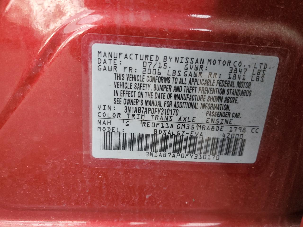 2015 Nissan Sentra - Image 12