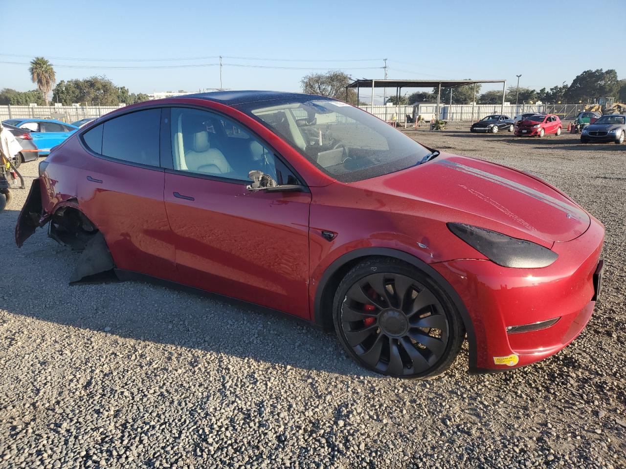 VIN 5YJYGDEF3MF298599 2021 TESLA MODEL Y no.4