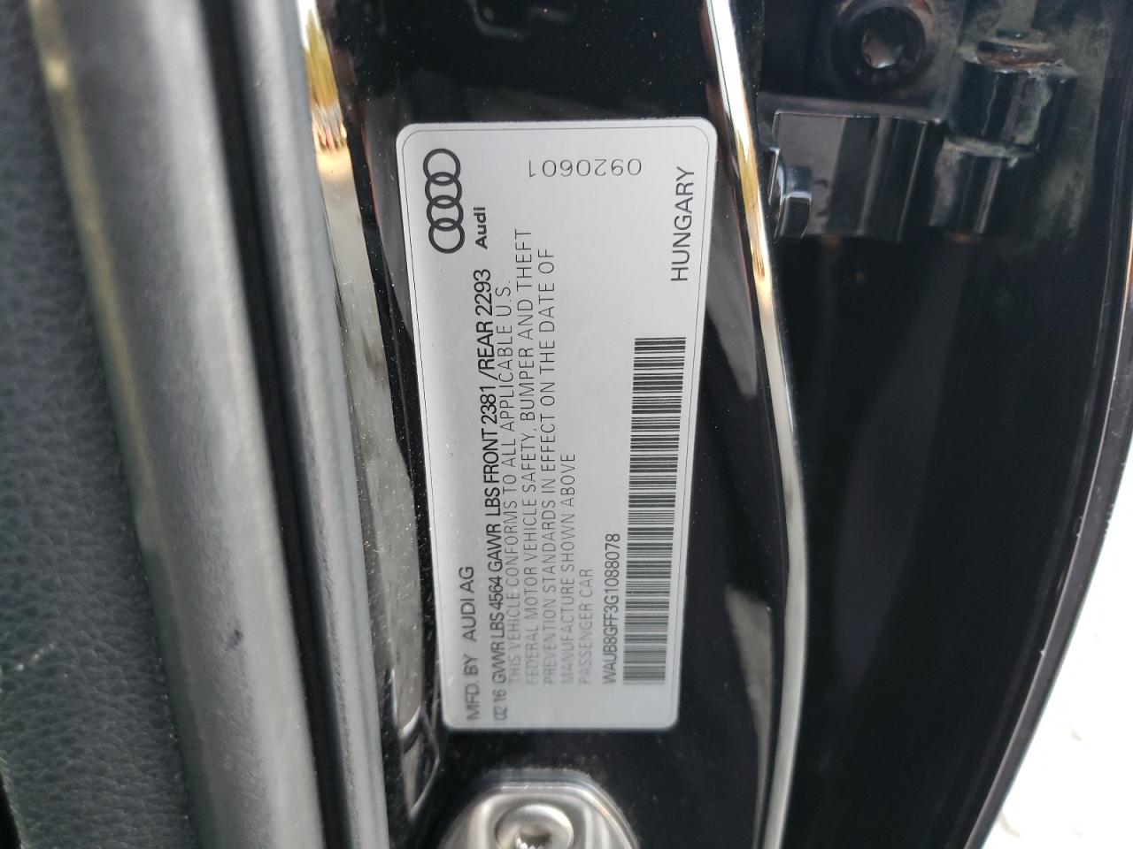 WAUB8GFF3G1088078 2016 AUDI A3 - Image 12