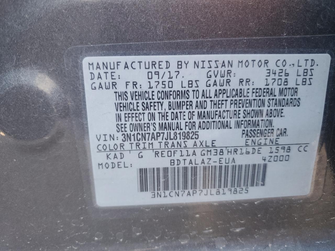 2018 Nissan Versa - Image 15