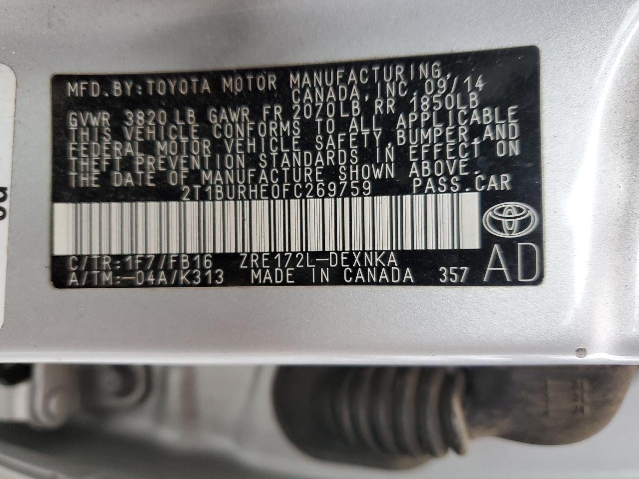 2015 Toyota Corolla - Image 12