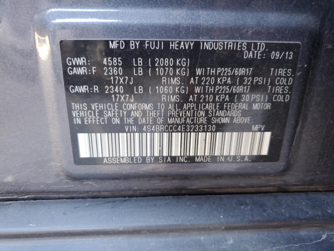 2014 Subaru Outback - Image 14