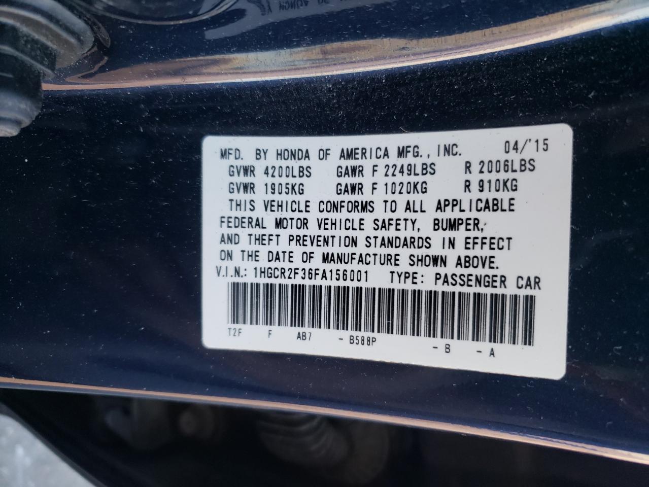 2015 Honda Accord - Image 13