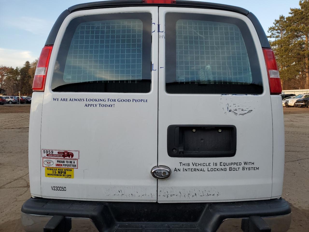 2020 Chevrolet Express G2500 VIN: 1GCWGAFG3L1230050 Lot: 80879594