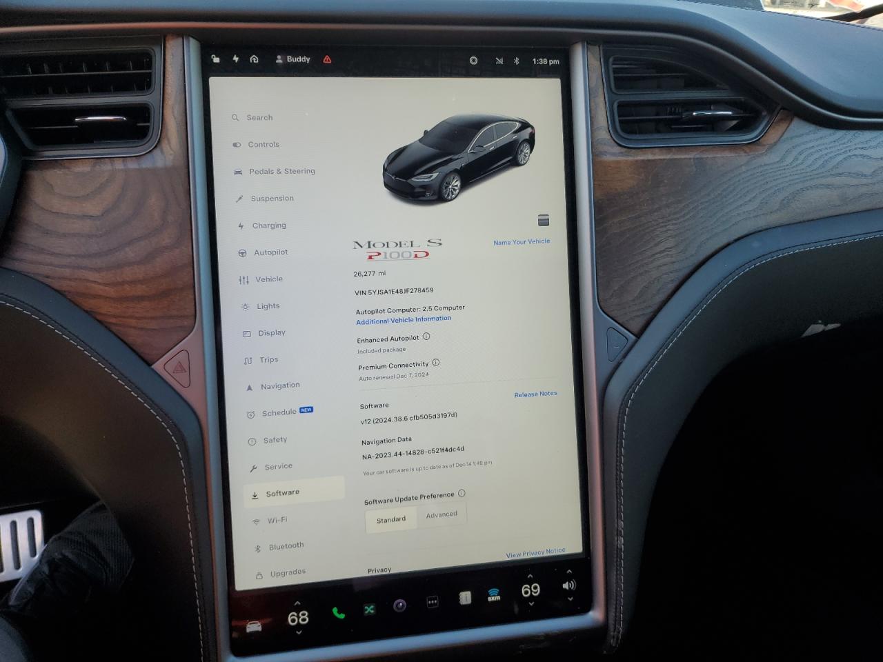 VIN 5YJSA1E48JF278459 2018 TESLA MODEL S no.9