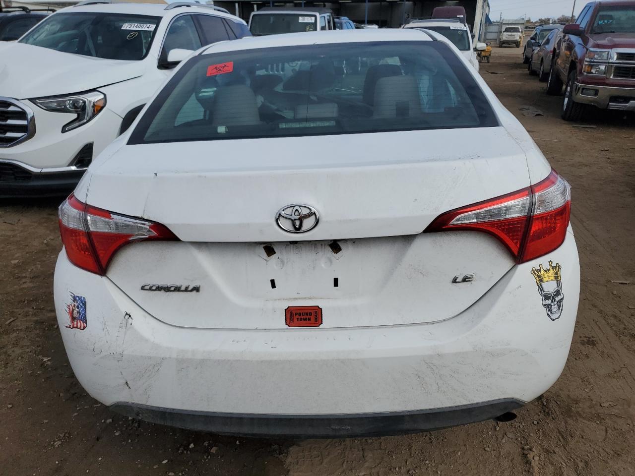 VIN 2T1BURHE6GC702812 2016 TOYOTA COROLLA no.6