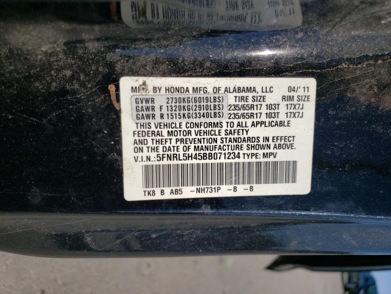 2011 Honda Odyssey - Image 13
