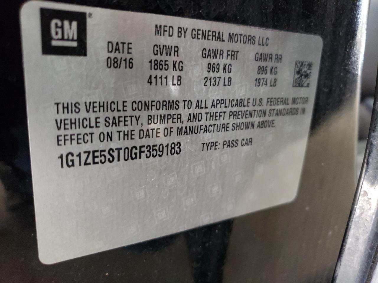 2016 Chevrolet Malibu - Image 14