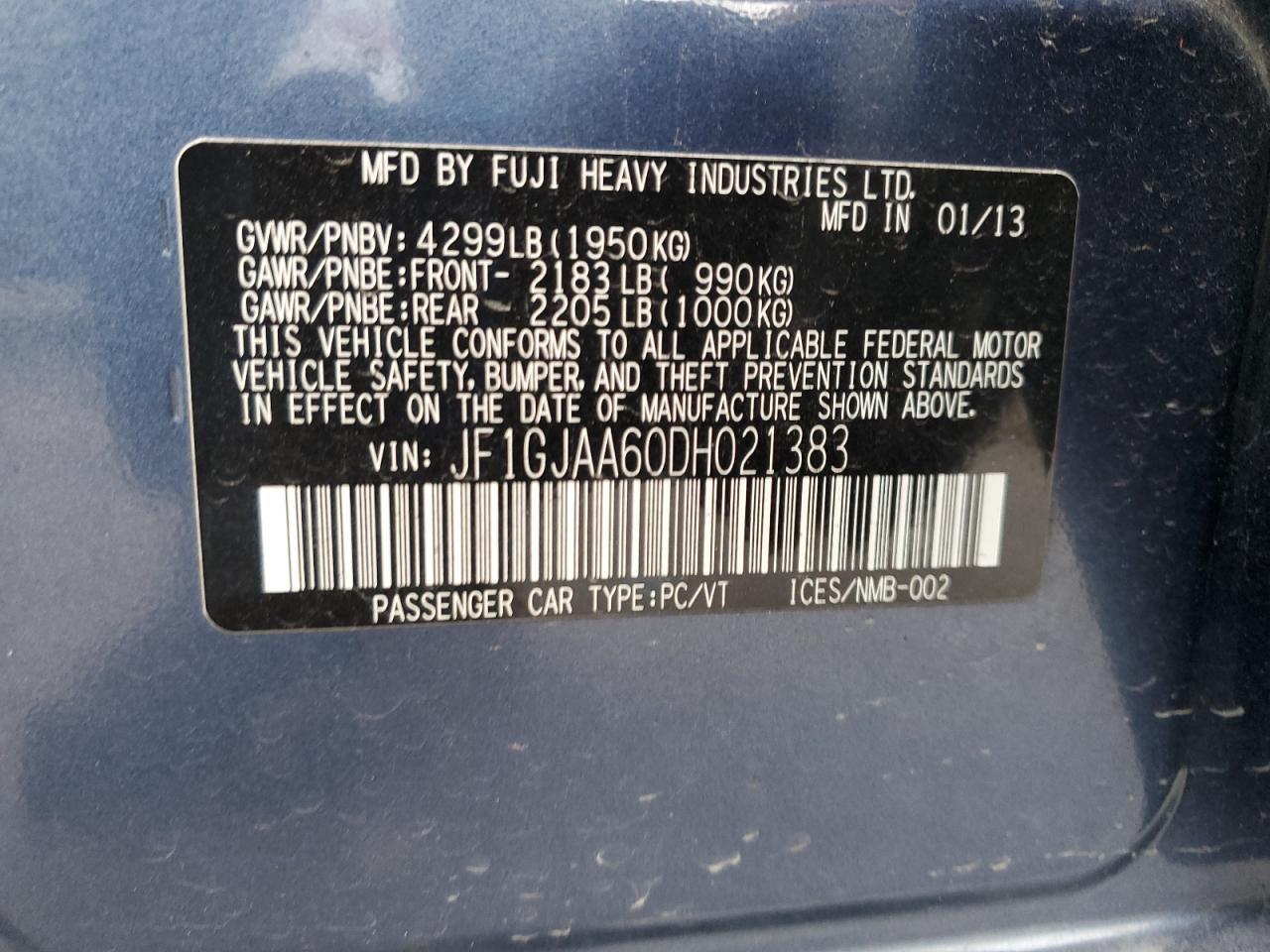 2013 Subaru Impreza - Image 13