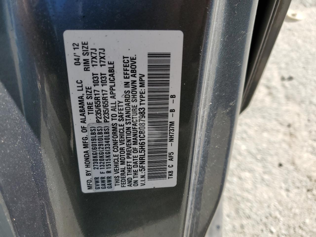 2012 Honda Odyssey - Image 14