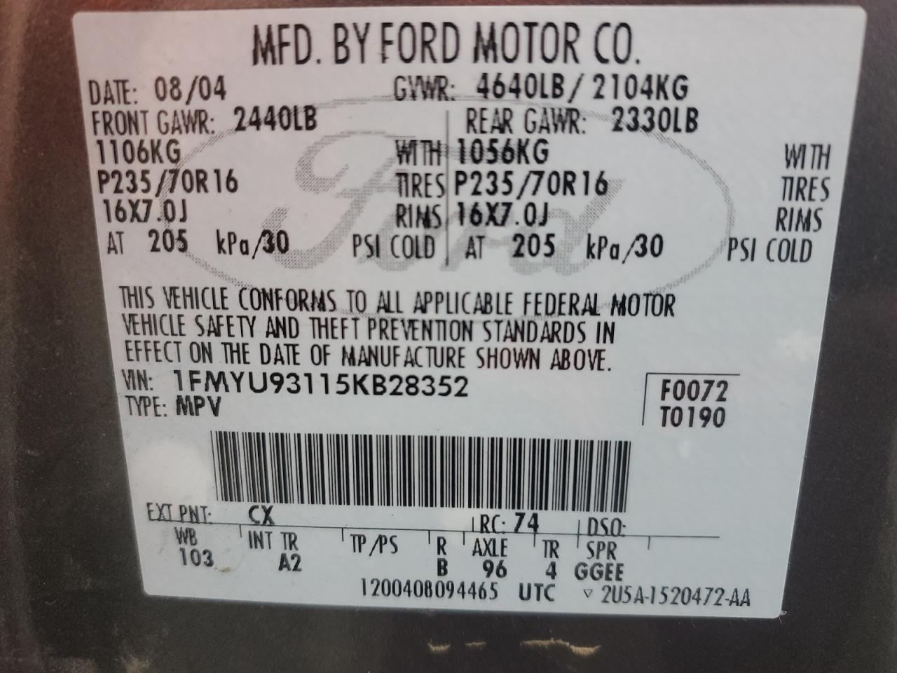 2005 Ford Escape - Image 13