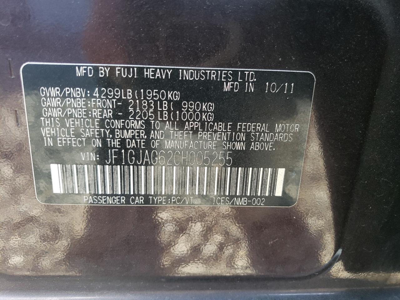 2012 Subaru Impreza - Image 13