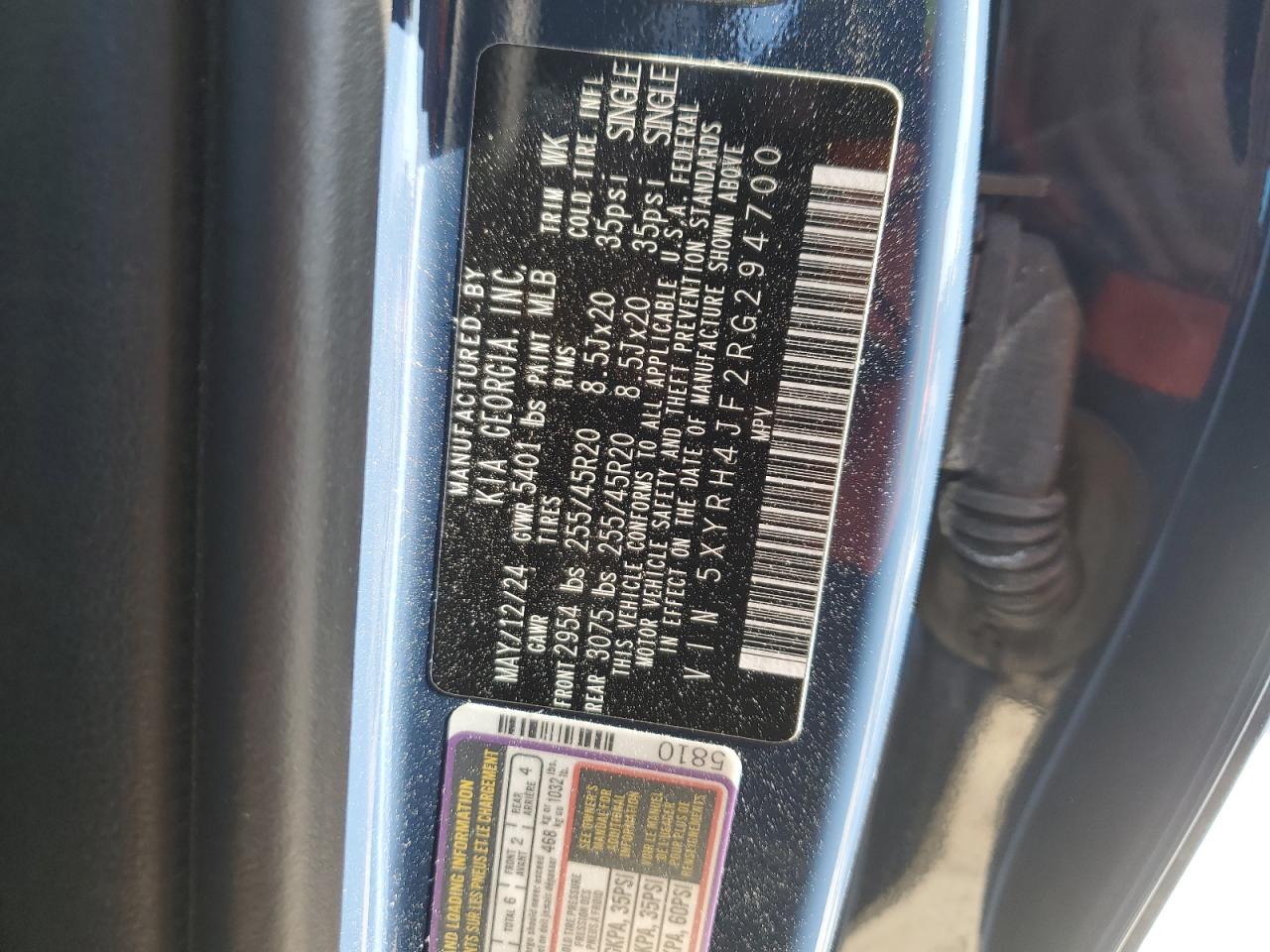 5XYRH4JF2RG294700 2024 KIA SORENTO - Image 13
