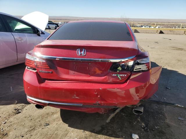 HONDA ACCORD 2016 Red