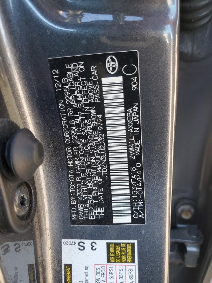 JTDZN3EU2D3219794 2013 Toyota Prius V