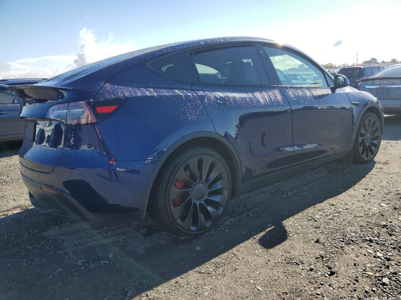 VIN 7SAYGDEF3NF484809 2022 TESLA MODEL Y no.3