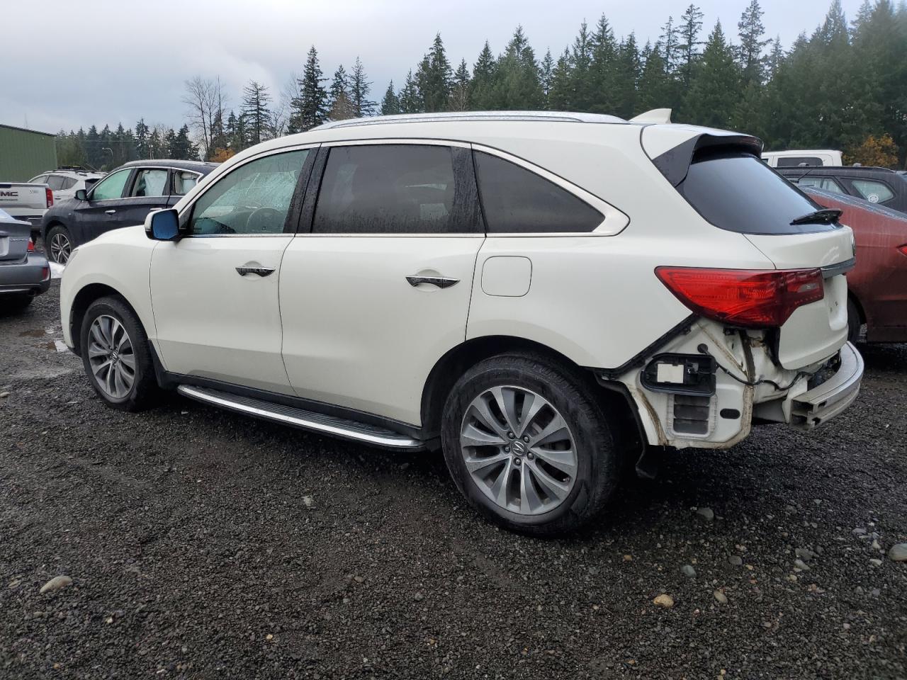 VIN 5FRYD4H69GB038599 2016 ACURA MDX no.2