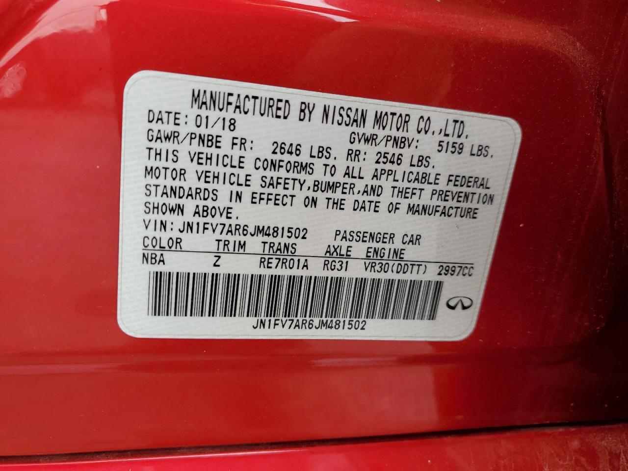 2018 Infiniti Q50 - Image 12