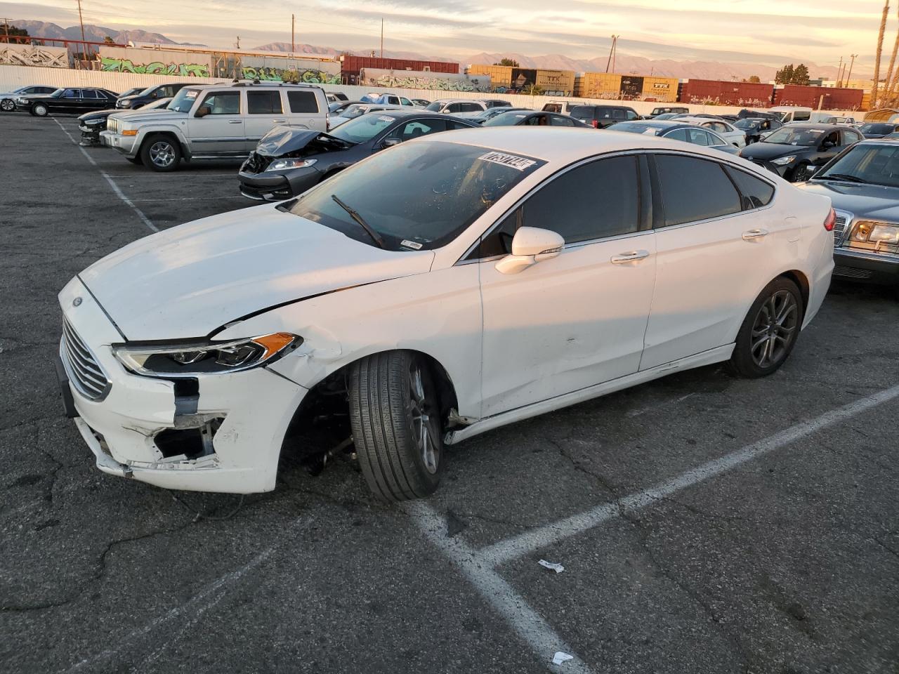 2019 Ford Fusion Sel იყიდება Van Nuys-ში, CA - Undercarriage