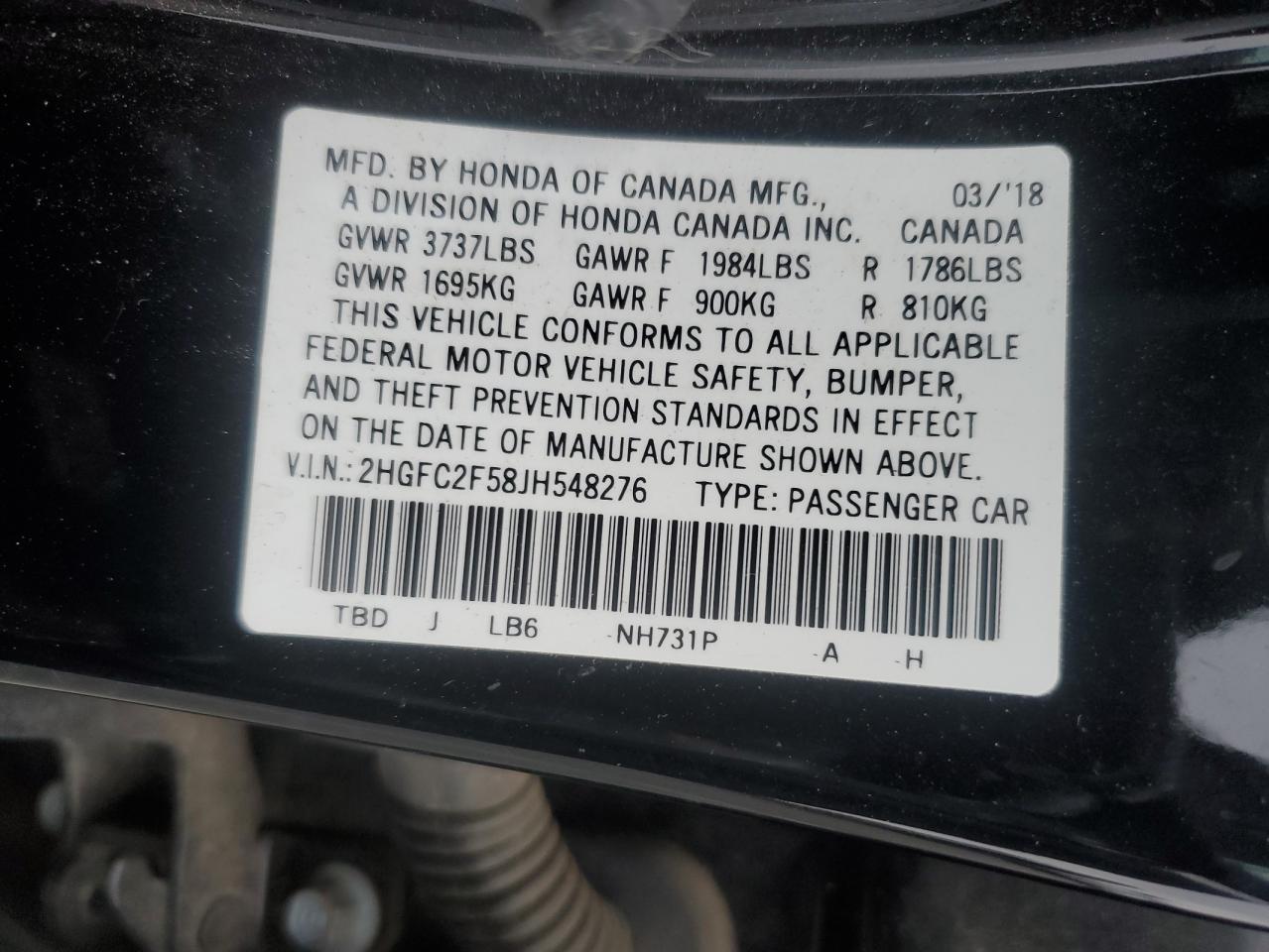 2018 Honda Civic - Image 12