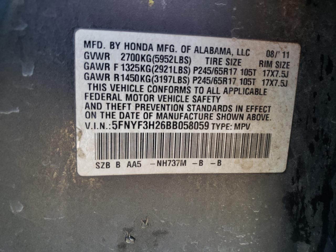 2011 Honda Pilot - Image 13