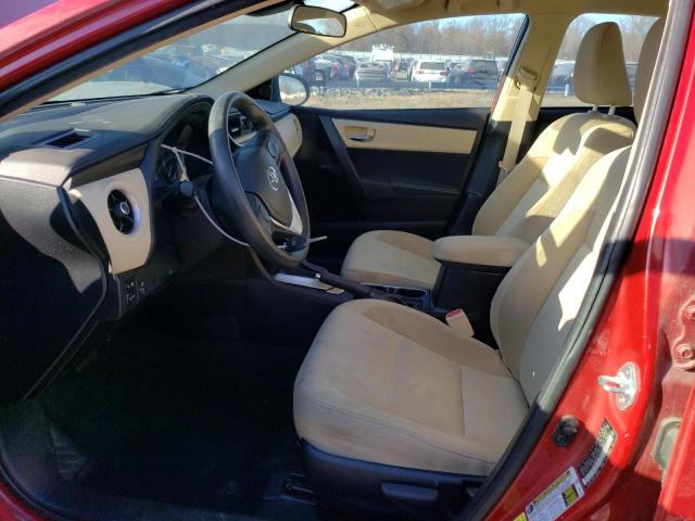  TOYOTA COROLLA 2017 Red