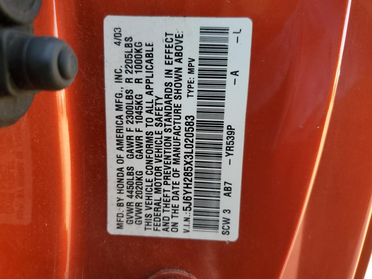 2003 Honda Element - Image 13