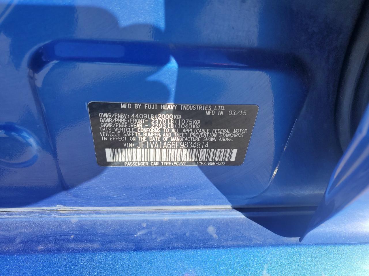 2015 Subaru WRX - Image 14