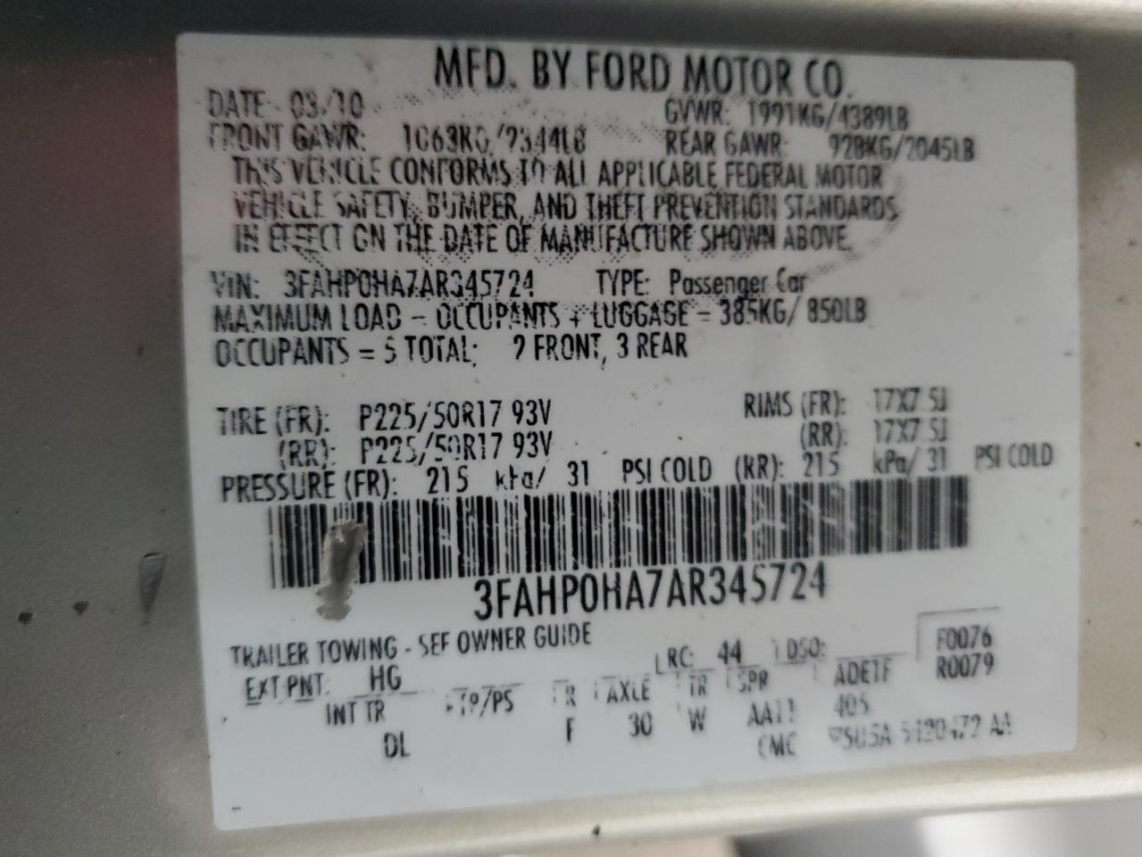 2010 Ford Fusion - Image 14