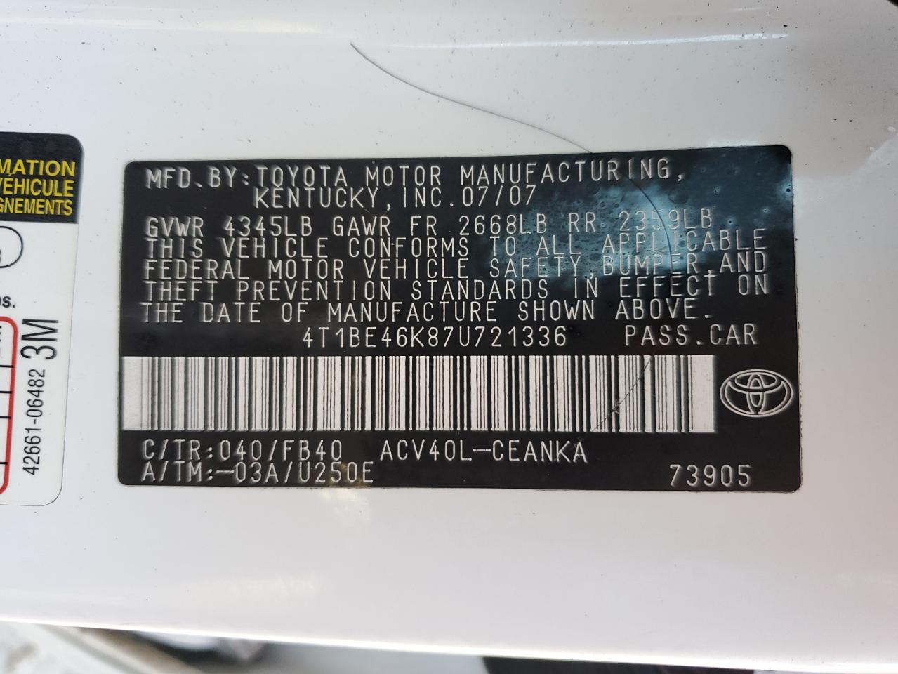 2007 Toyota Camry - Image 13