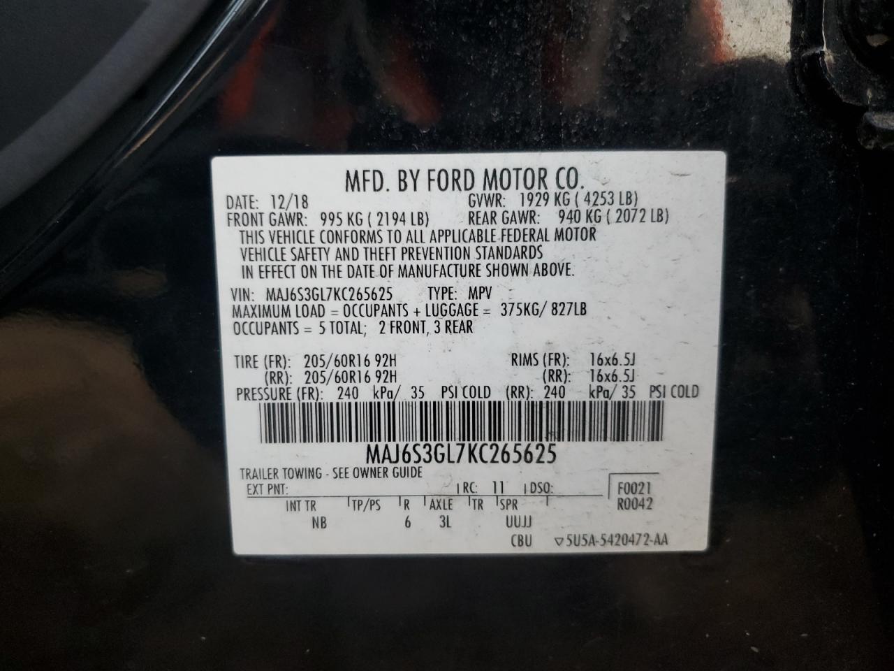 2019 Ford EcoSport - Image 13
