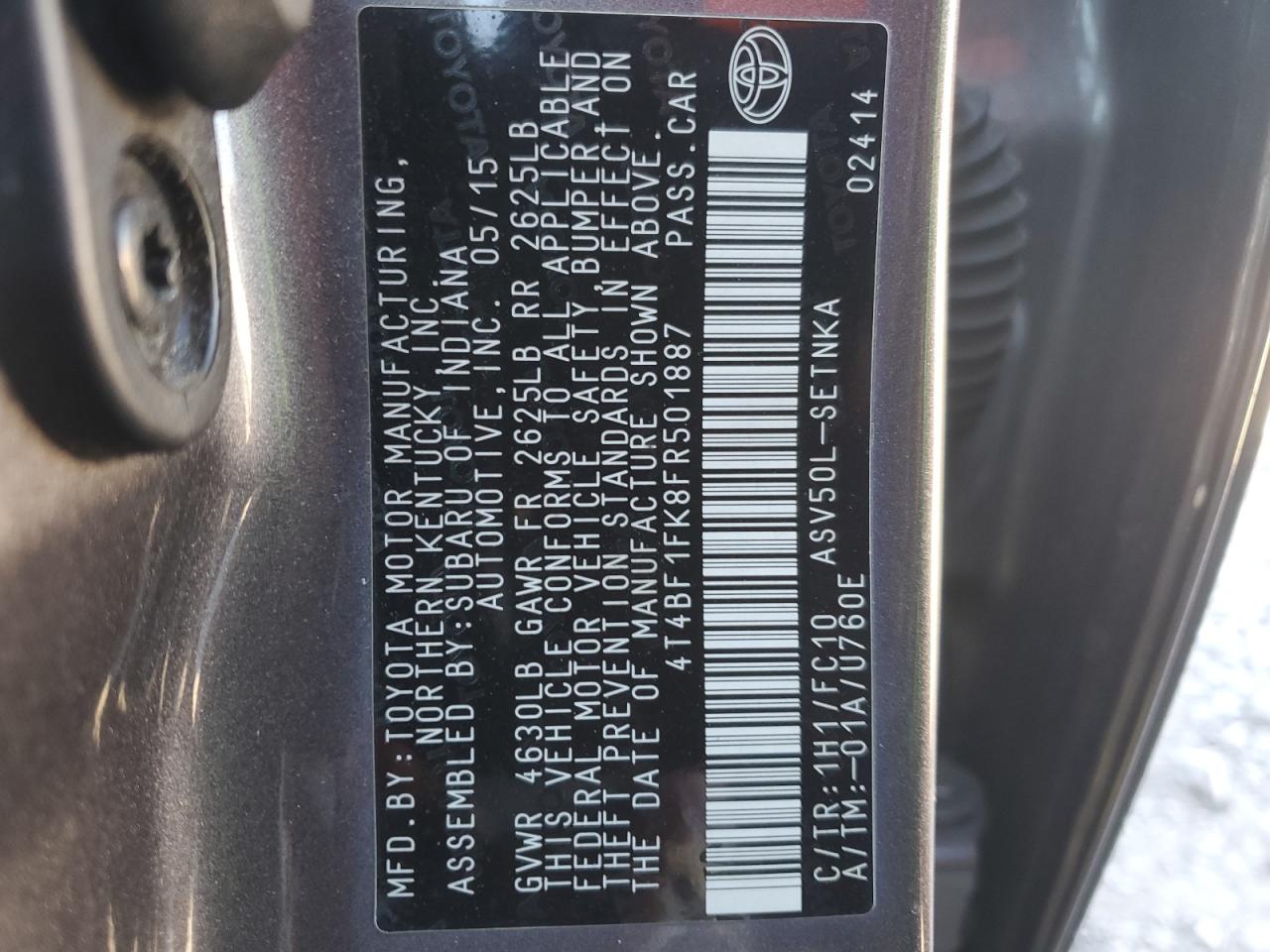 2015 Toyota Camry - Image 15