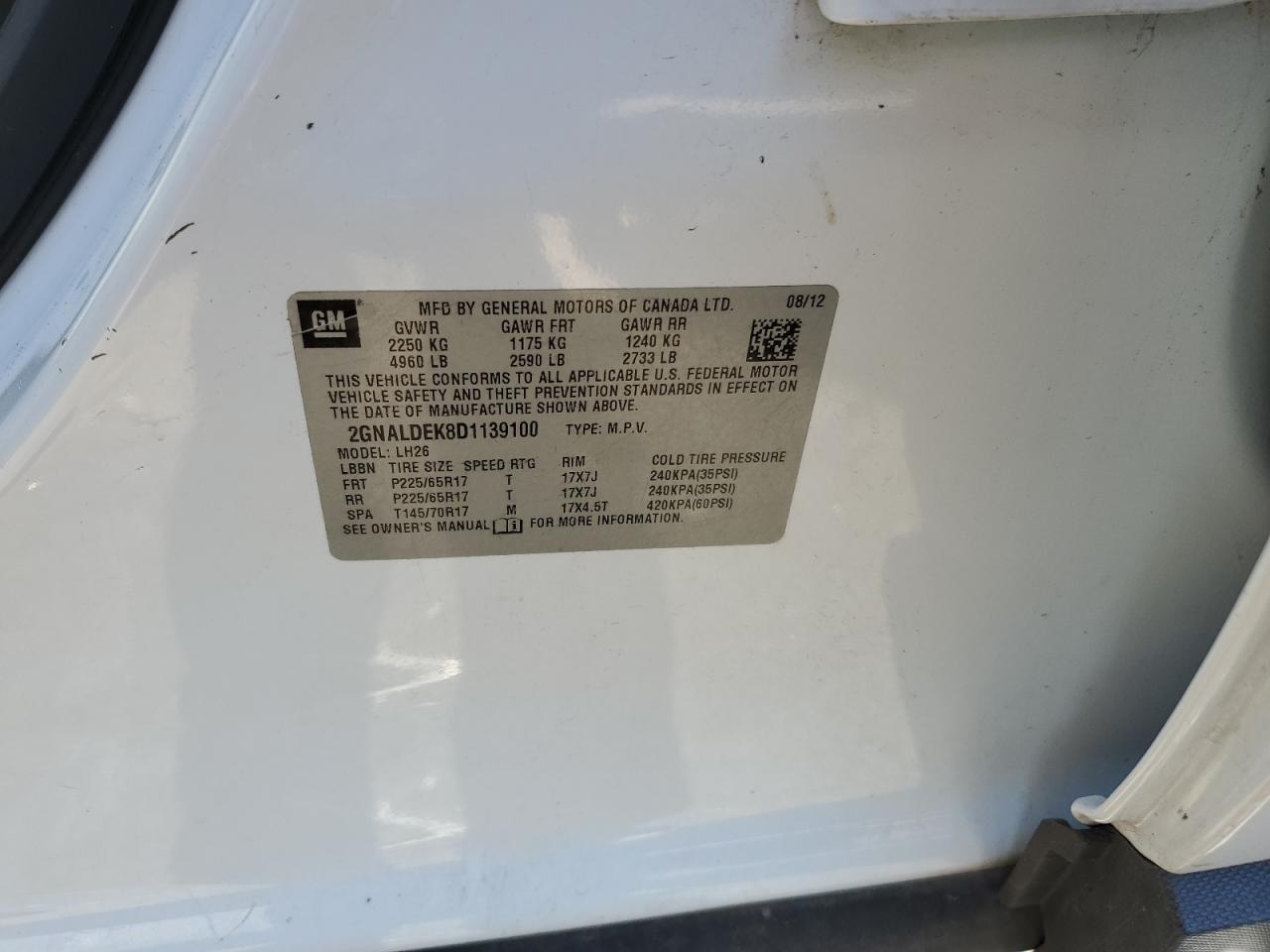 2013 Chevrolet Equinox - Image 14