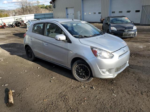 Hatchbacks MITSUBISHI MIRAGE 2014 Srebrny