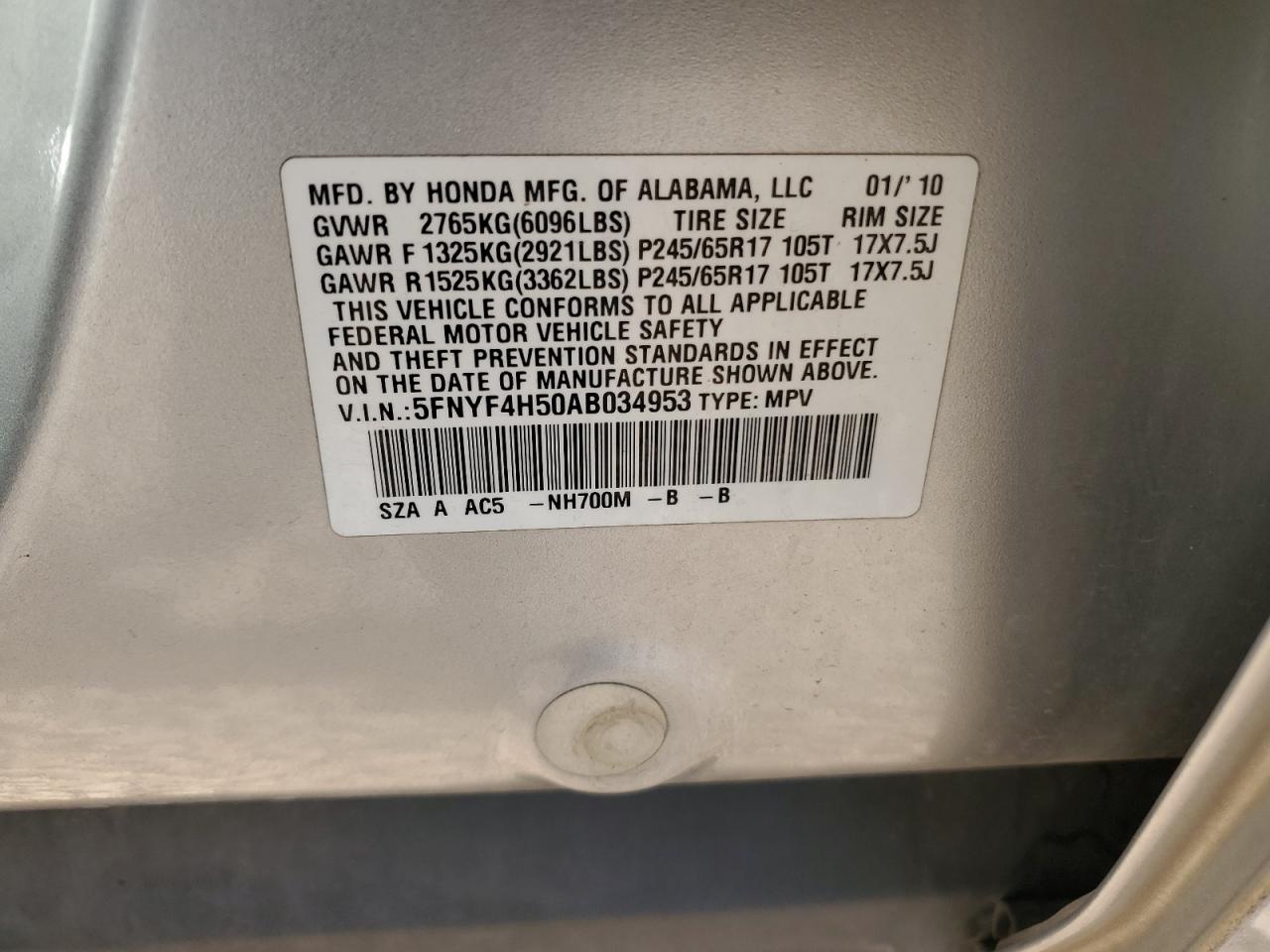 2010 Honda Pilot - Image 15