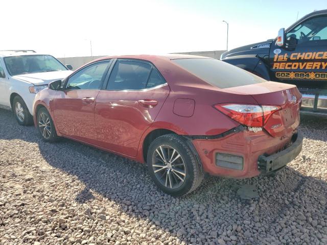  TOYOTA COROLLA 2016 Czerwony