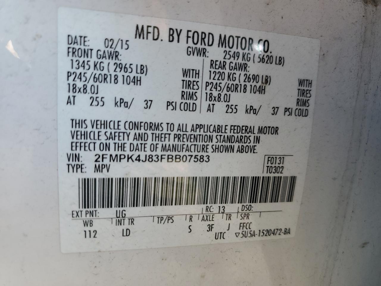 2015 Ford Edge - Image 16
