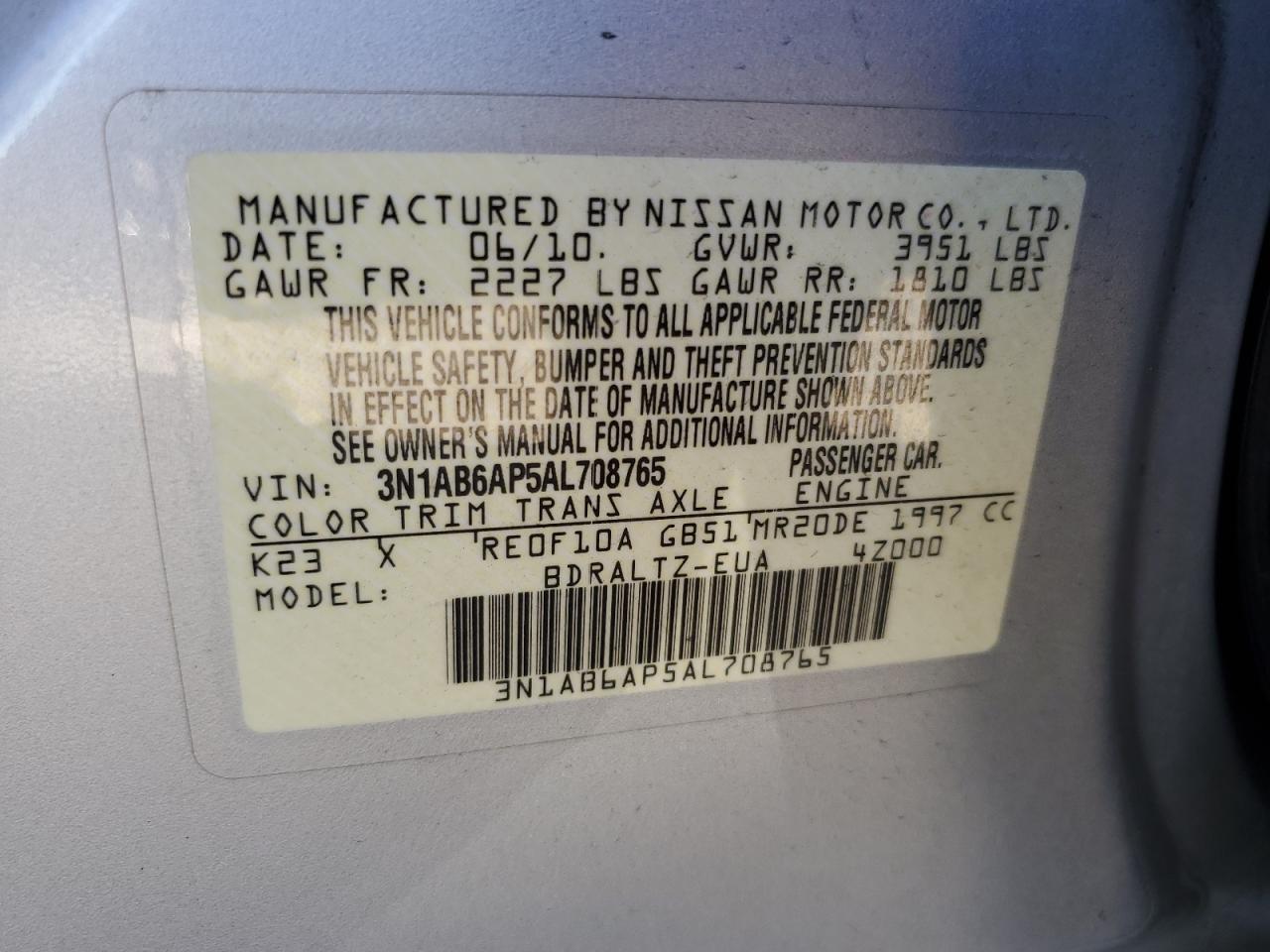 2010 Nissan Sentra - Image 12