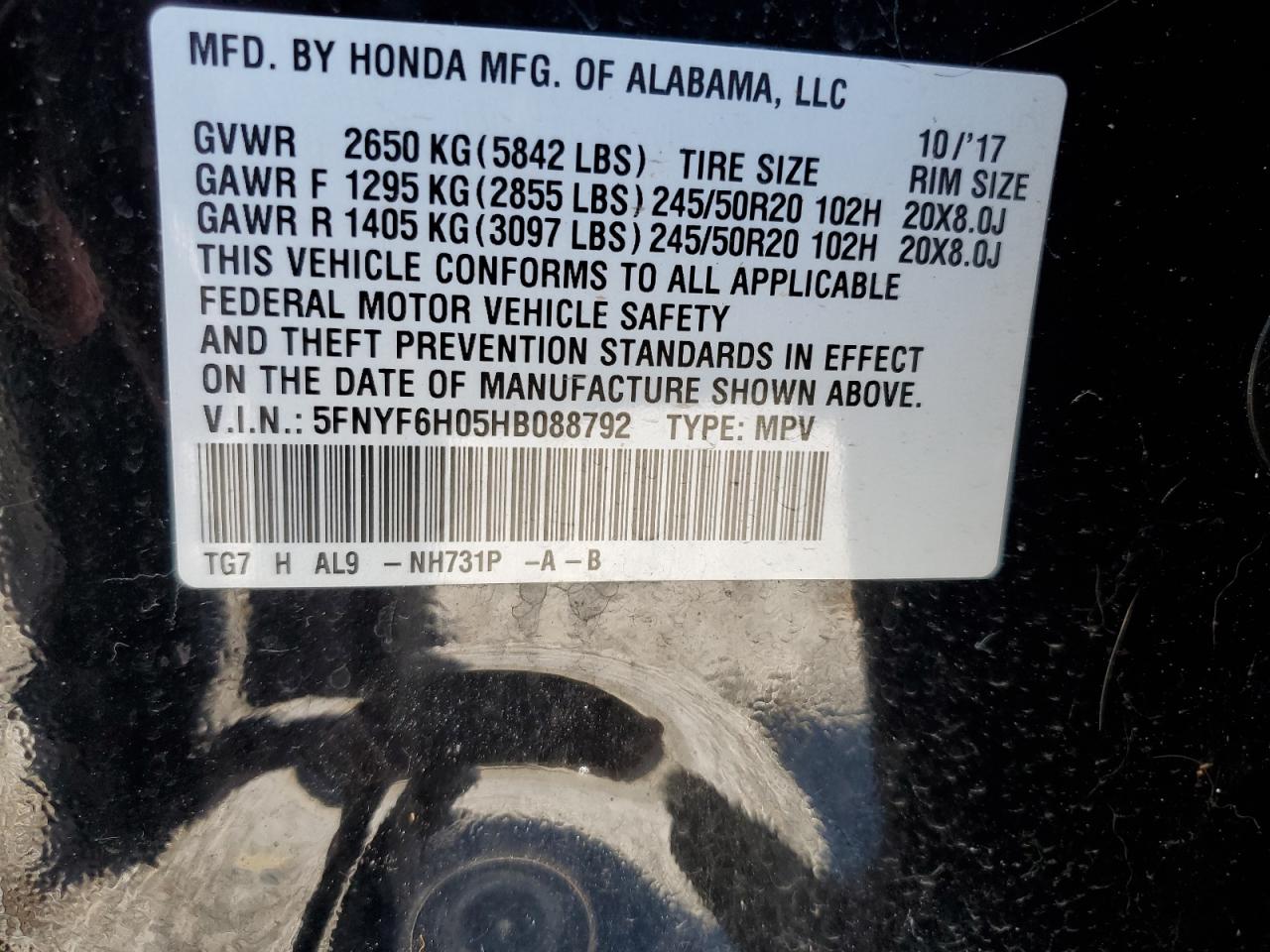 2017 Honda Pilot - Image 14