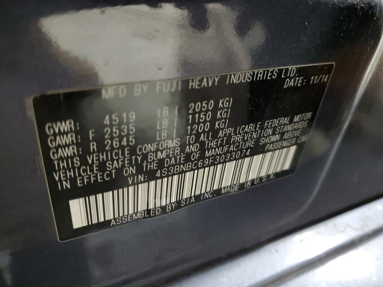 2015 Subaru Legacy - Image 14