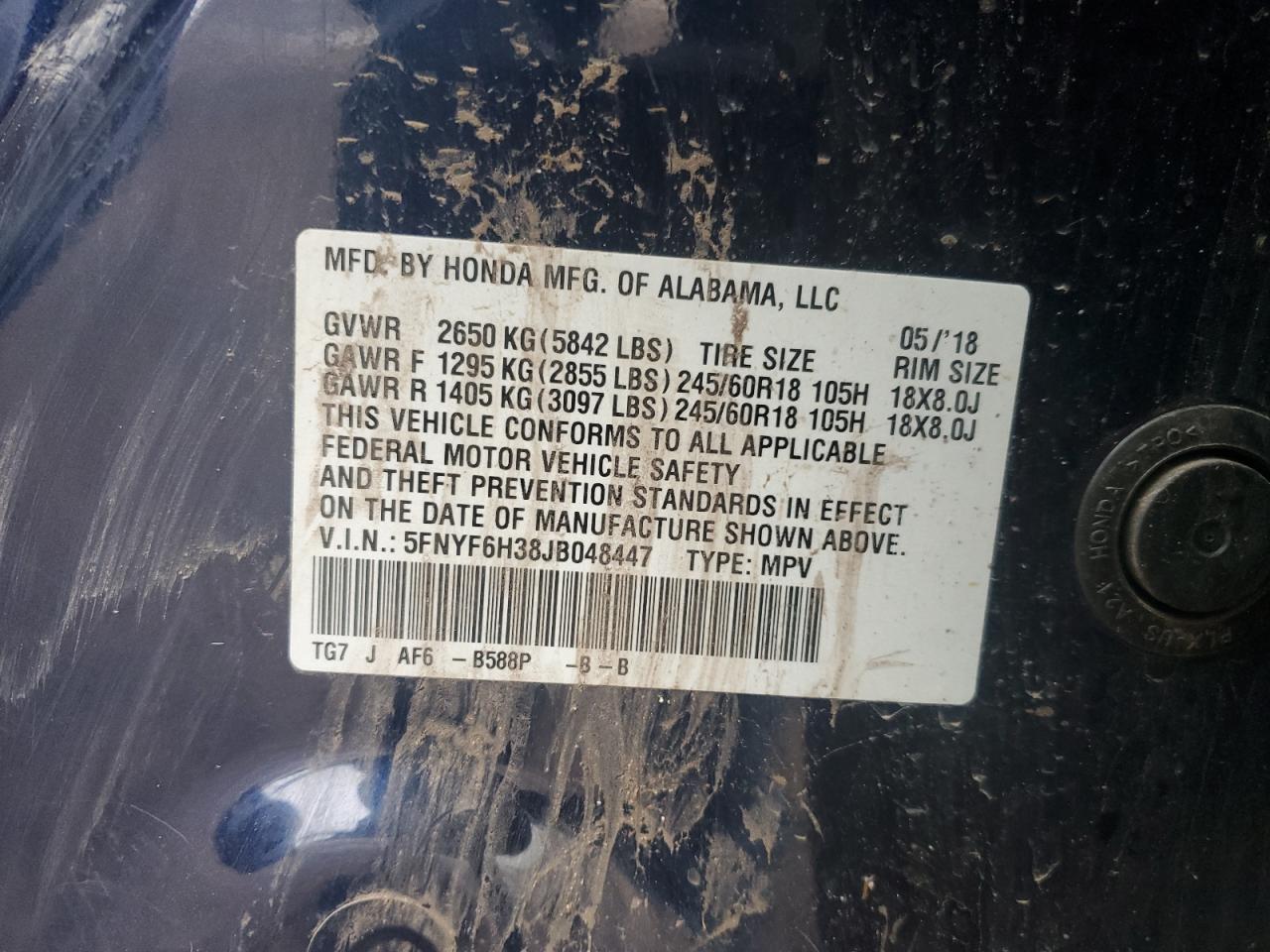 2018 Honda Pilot - Image 15
